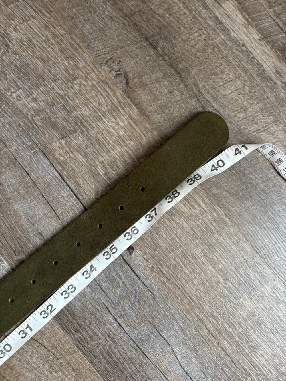 Express Green Leather Suede Unique Buckle Belt size M